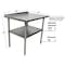 Bk Resources Work Table Stainless Steel With Undershelf, 1.5" Rear Riser 36"Wx24"D VTTR-3624 - alternate 3